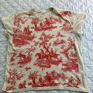 Clare V toile print t-shirt